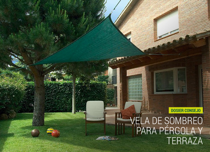 Vela de sombreo para pérgola y terraza