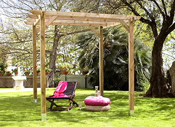 Pérgola rectangular XS de 360 x 200 cm