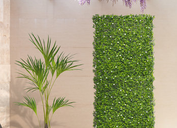 Jardín Vertical sintético imitación flores de jazmín