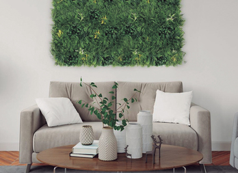 Leafy vertical garden roll