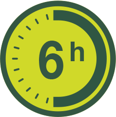 6h de autonomía 6h de autonomía