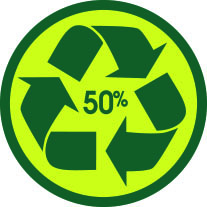 50% reciclado